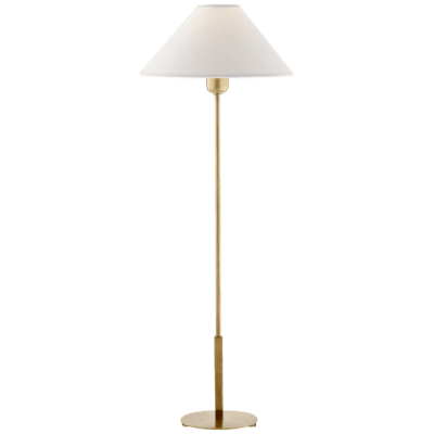 Hackney Buffet Lamp in Hand-Rubbed Antique Brass with Natural Paper Shade