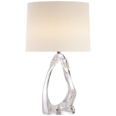 Cannes Table Lamp in Gild with Linen Shade