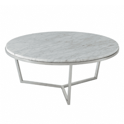 SMALL FISHER ROUND COCKTAIL TABLE