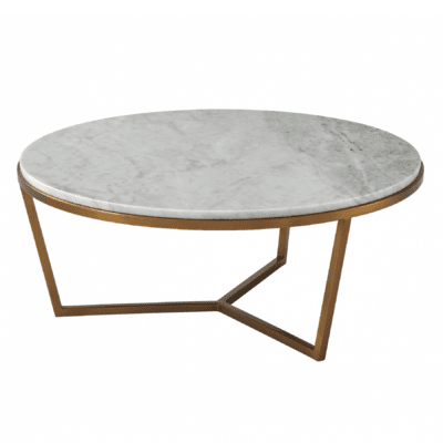 SMALL FISHER ROUND COCKTAIL TABLE