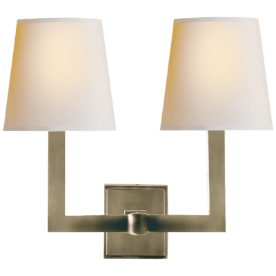 Square Tube Double Sconce