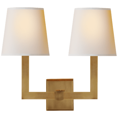 Square Tube Double Sconce