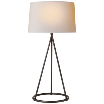 Lampe de table conique Nina avec abat-jour en papier naturel