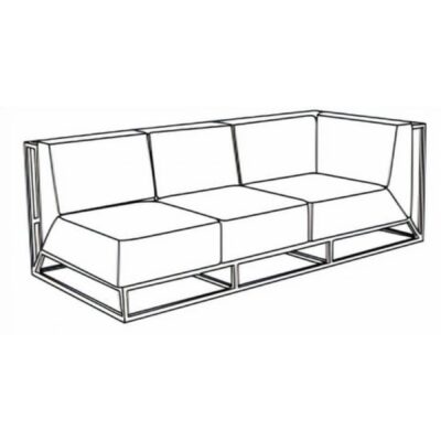 Dope Outdoor left end 3 Seater Sofa - Avenue Design Montreal